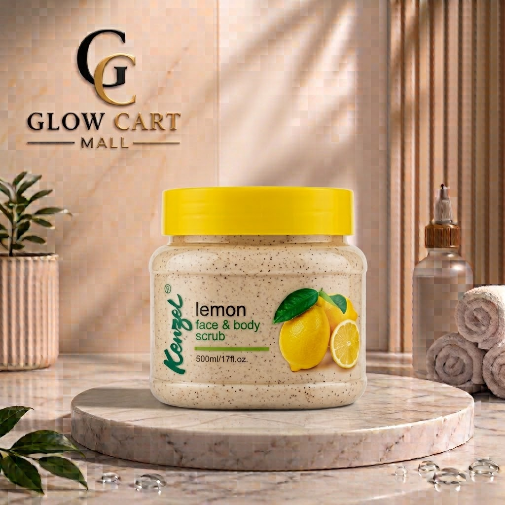 KENZAL – LEMON Face & Body Scrub – 500ML